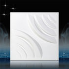 Weiß malte Wand-/Abstellgleis-Wand-Brett PVC-3D des Vinyl3d für Büro/Hotel