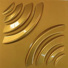 Effekt-Wandverkleidung des Gold3d, dekorative Kunst der Wand-3D/Ziegelstein-Tapete für Wohnzimmer