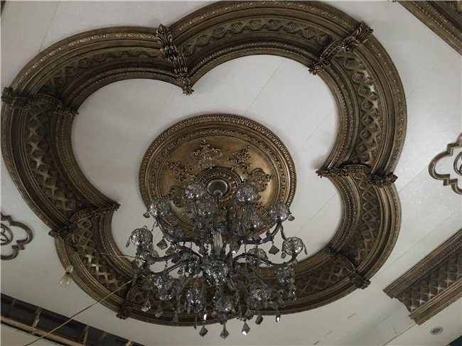 Blumen-Entwurfs-Quadrat-Deckenleuchte-Medaillon, dekorative Innendecke Rose