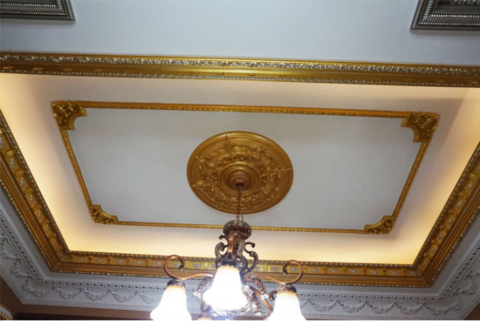 Blumen-Entwurfs-Quadrat-Deckenleuchte-Medaillon, dekorative Innendecke Rose