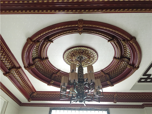 Quadrat/rechteckiges Entwurfs-Polyurethan-Decken-Medaillon/Lampen