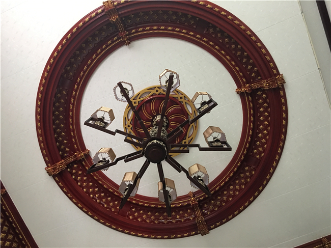 Runde Form-Decke verziert Medaillon, hohle Schaum-Decken-Fliesen