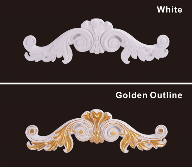 Hauptdekor geschnitzte Polyurethan-Verzierungs-Onlays/Applikationen für