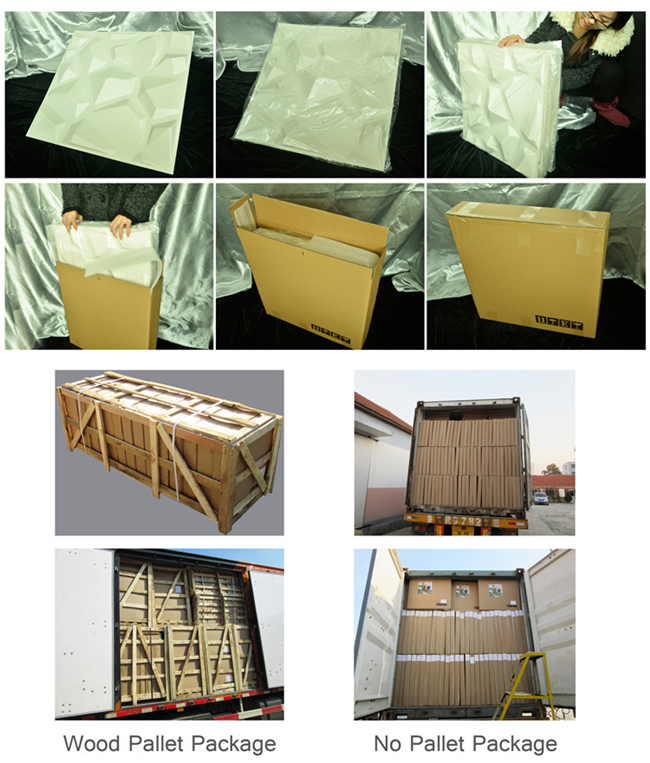 Gemalte Farbe-3D PVC-Wände/Brett für Innenwand und Decke dekorativ